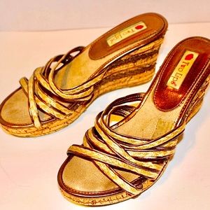 Espadrille Wedge Natural Cork Sandal Tan Brown